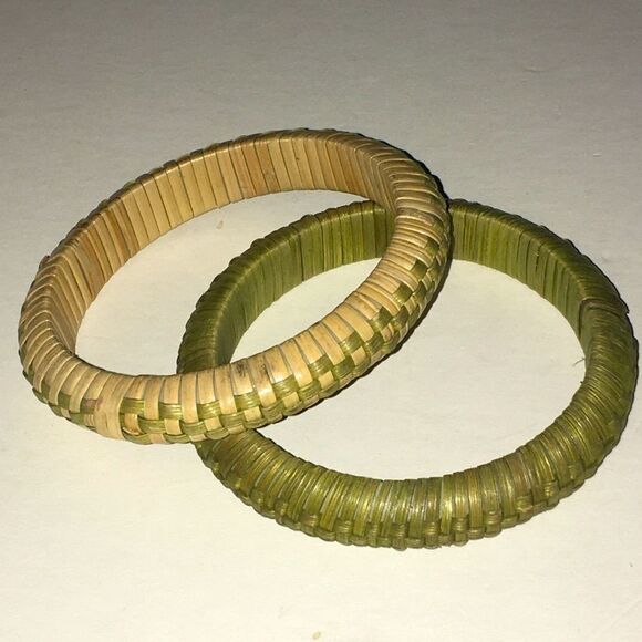 Natural Bamboo Like Material Bracelets - Picture 1 of 9